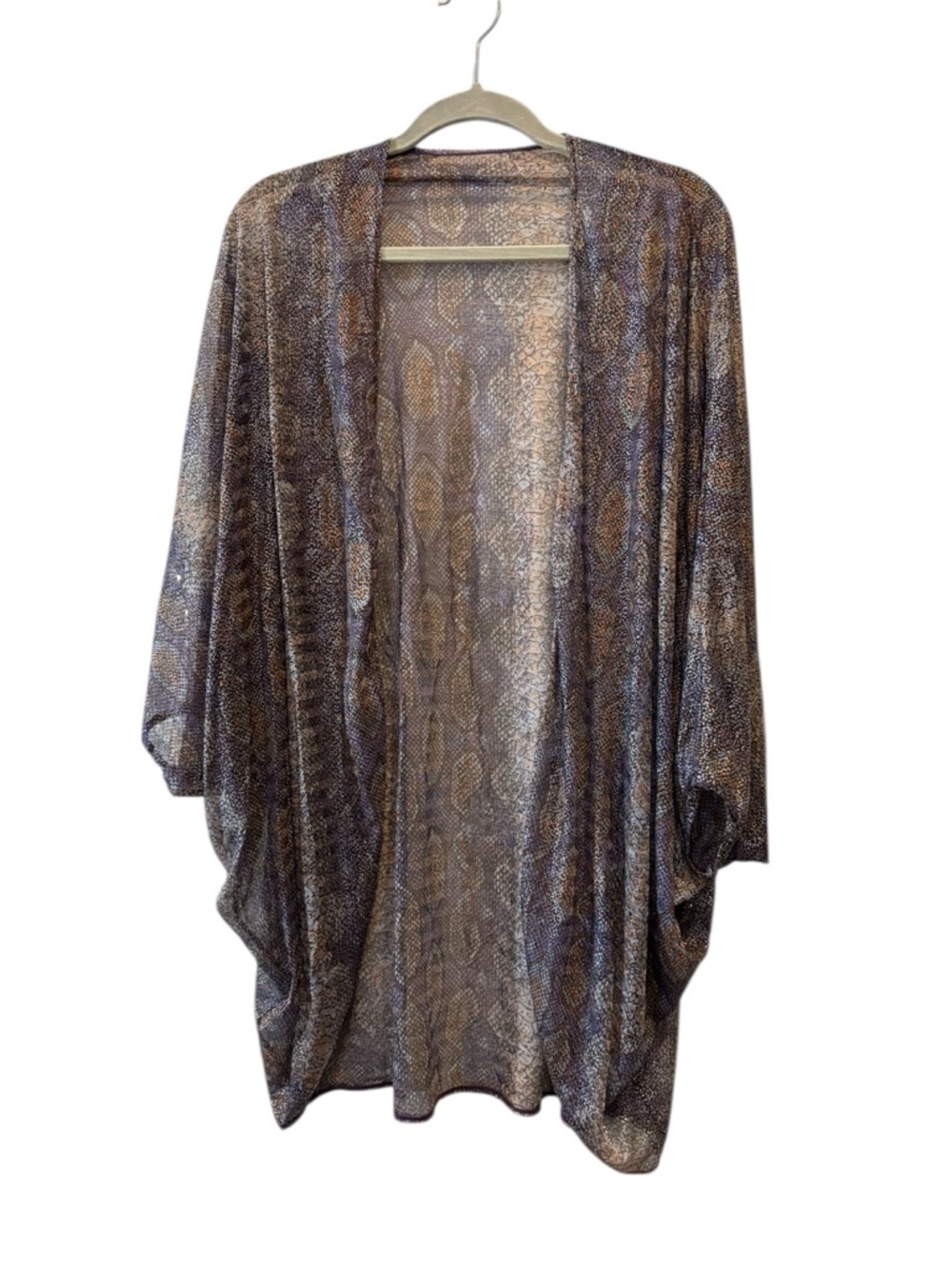 Vintage BILL BLASS GOLD PRINTED COCOON JACKET Italy Animal Print 1980s Medium